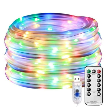 LED Rope String Light 5M50LED Strip Lights IR Remote Waterproof Xmas Decoration 
